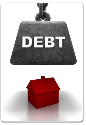 Debt weight over house